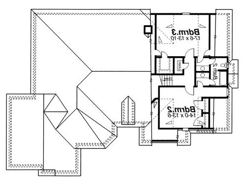 Second Floor image of BELVIDERE House Plan